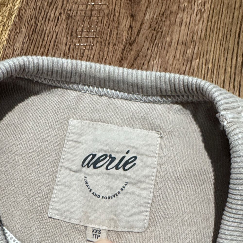 Aerie Women’s Tan Sweatshirt Sz XXS - Picture 3 of 4